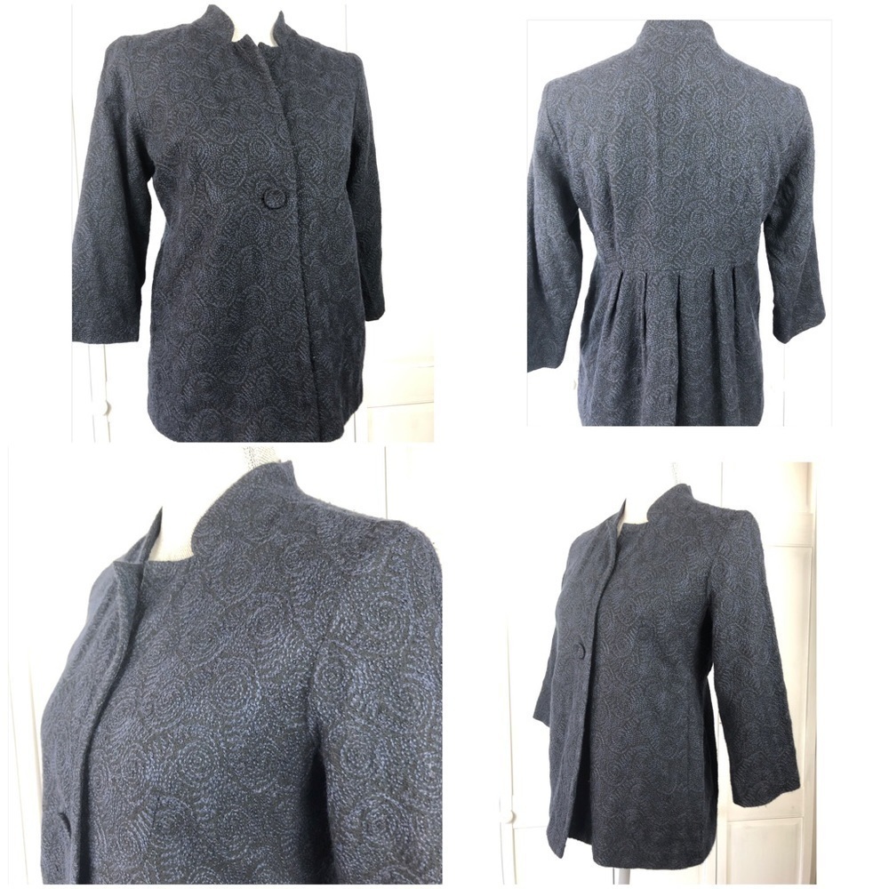 EILEEN FISHER LIGHT WOOL JACKET l Black Cardigan l 0848